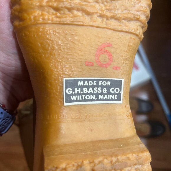 Vintage G.H. BASS & CO. WILTON MAINE Duck Boots. Men’s Size 6 - Picture 6 of 6
